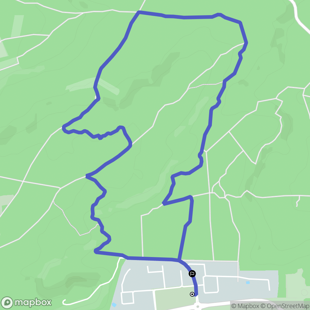 Milly-la-Forêt : carte du parcours de randonnée - France