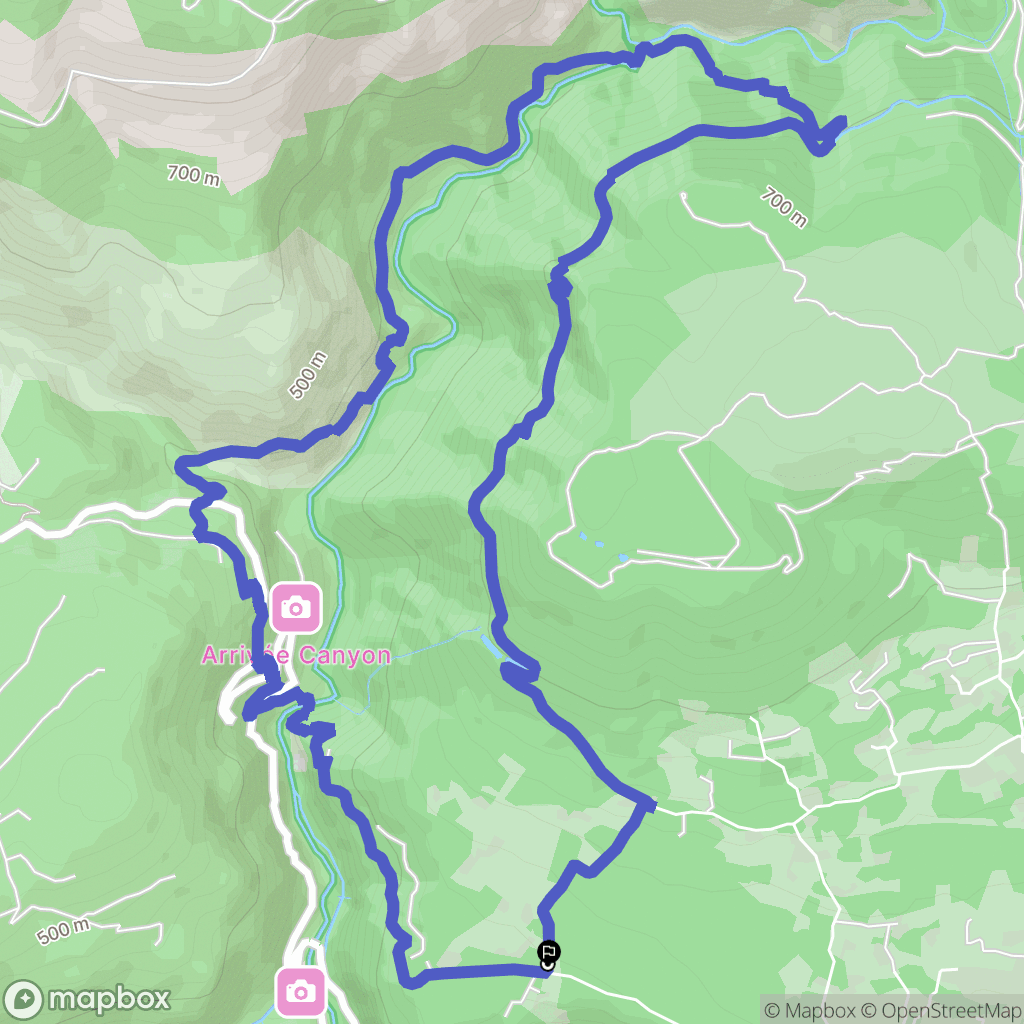 Saint-Cézaire-sur-Siagne : carte du parcours de randonnée - France