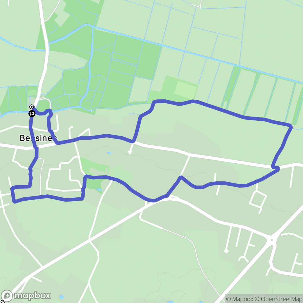 Bessines : carte du parcours de randonnée - France