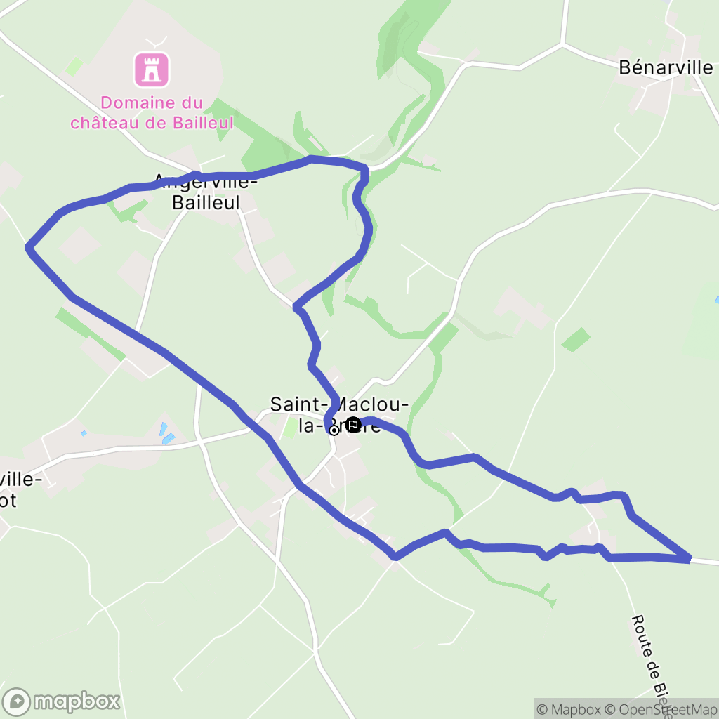 Saint-Maclou-la-Brière : carte du parcours de randonnée - France