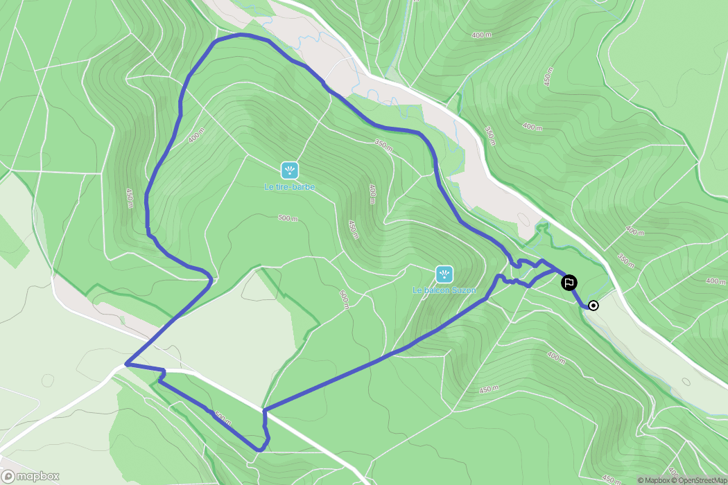 Messigny-et-Vantoux : carte du parcours de randonnée - France