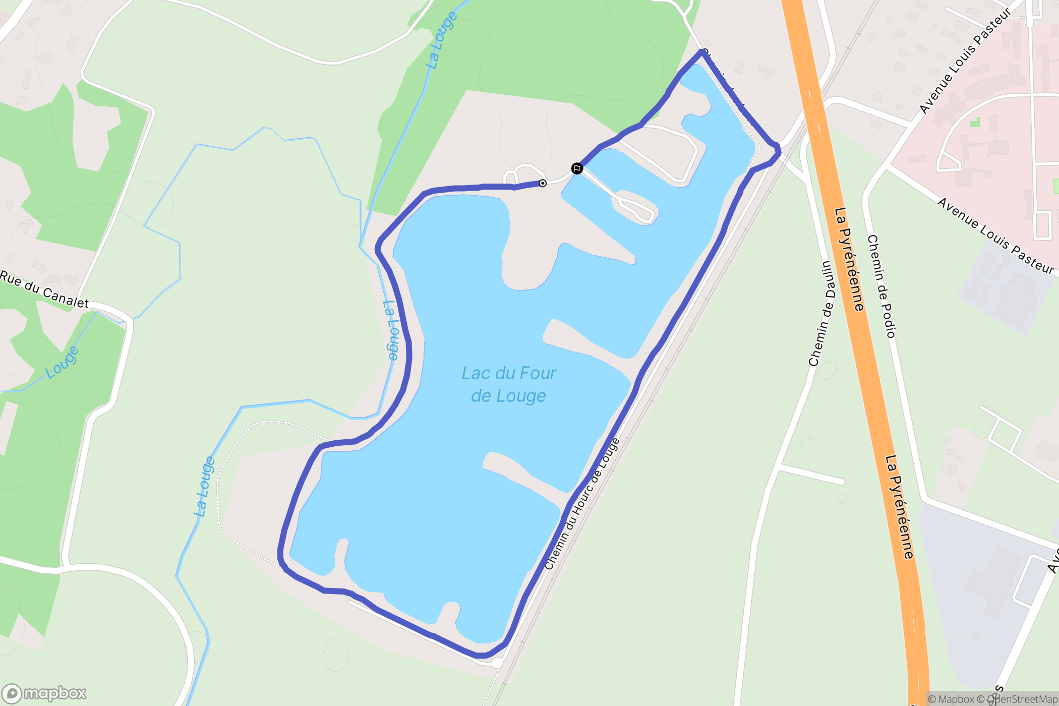 Muret : carte du parcours de randonnée - France