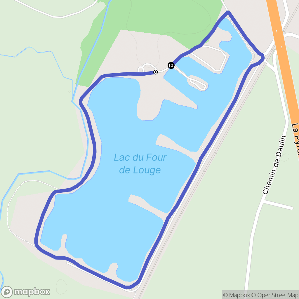 Muret : carte du parcours de randonnée - France