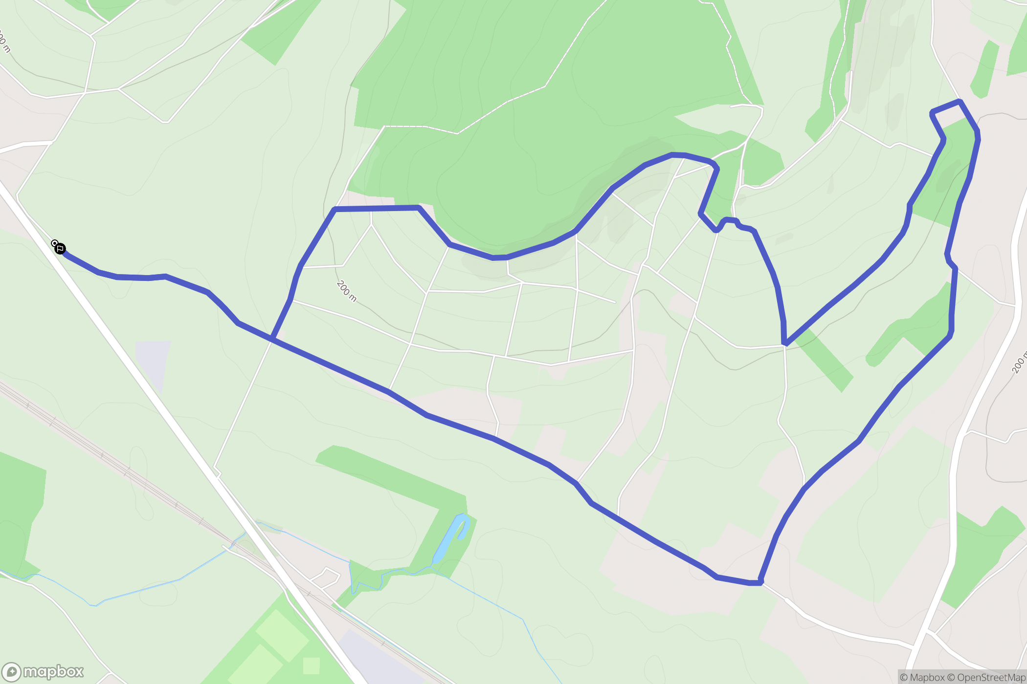 Ailleville : carte du parcours de randonnée - France