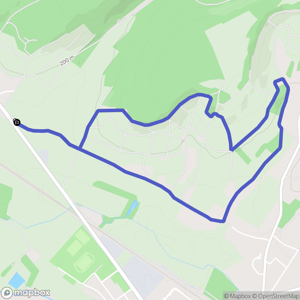 Ailleville : carte du parcours de randonnée - France
