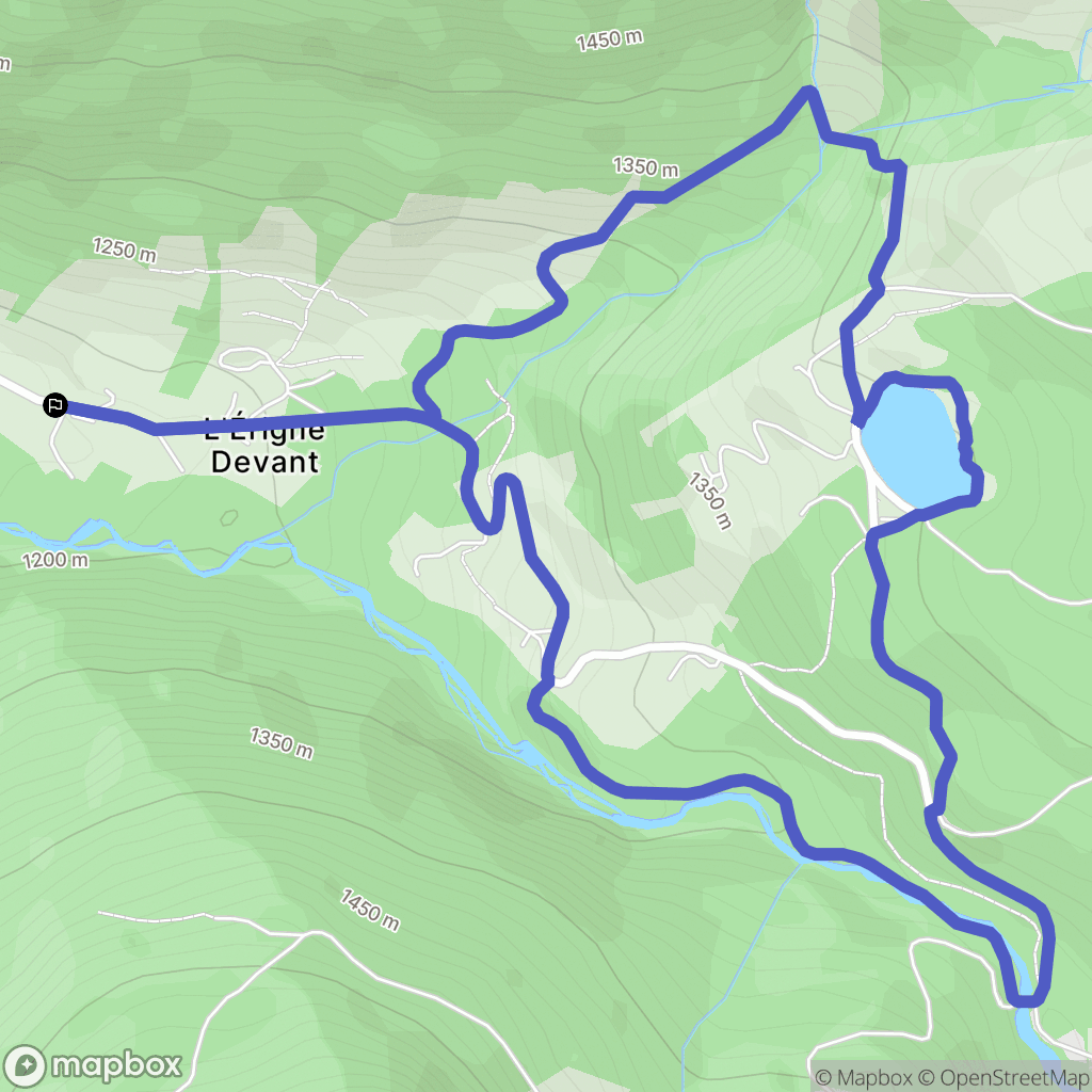 Morzine : carte du parcours de randonnée - France