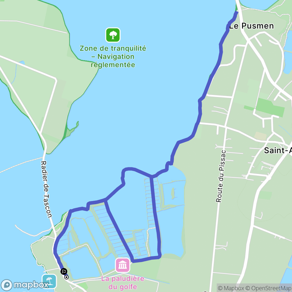 Saint Armel : carte du parcours de randonnée - France