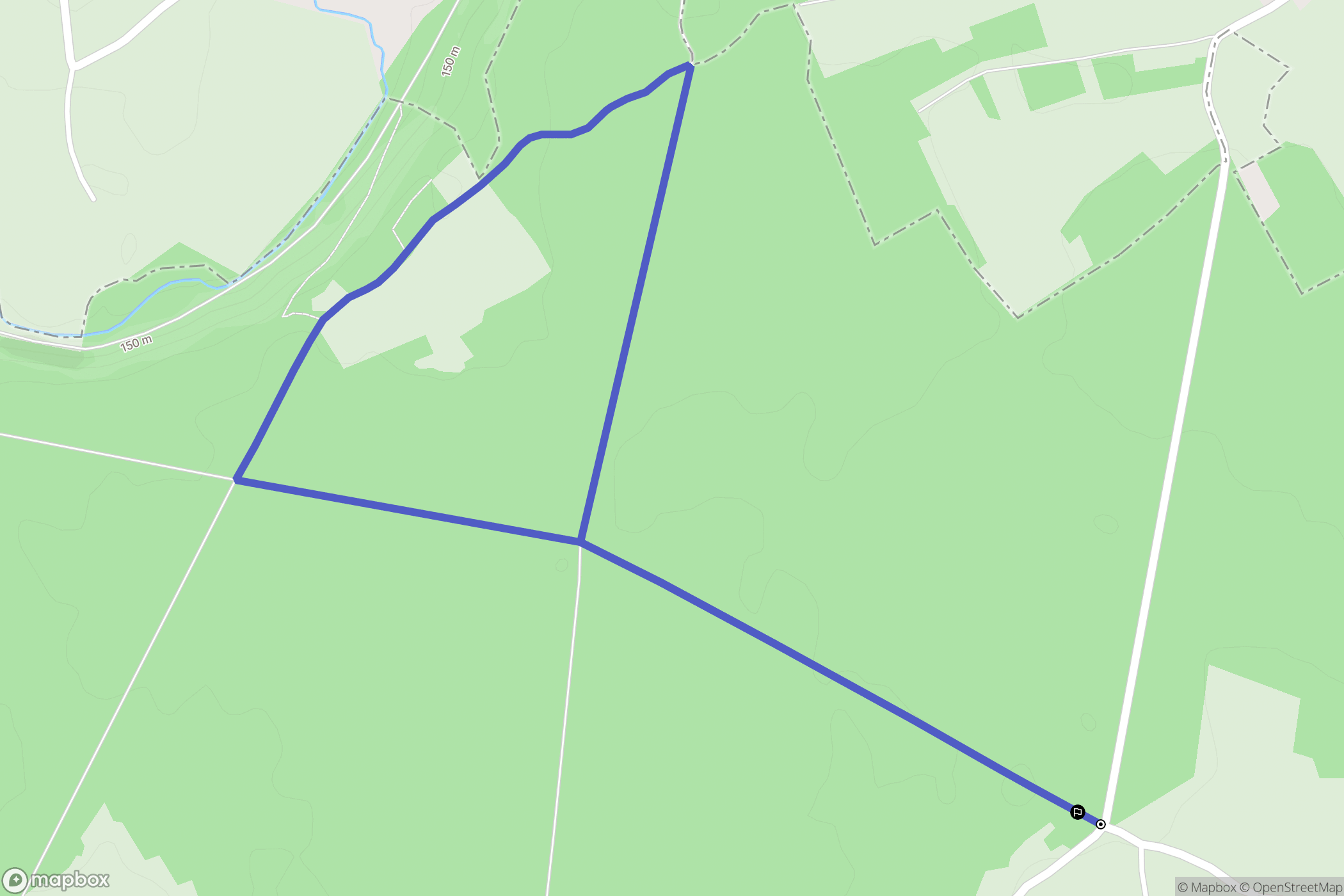 Bérou-la-Mulotière : carte du parcours de randonnée - France