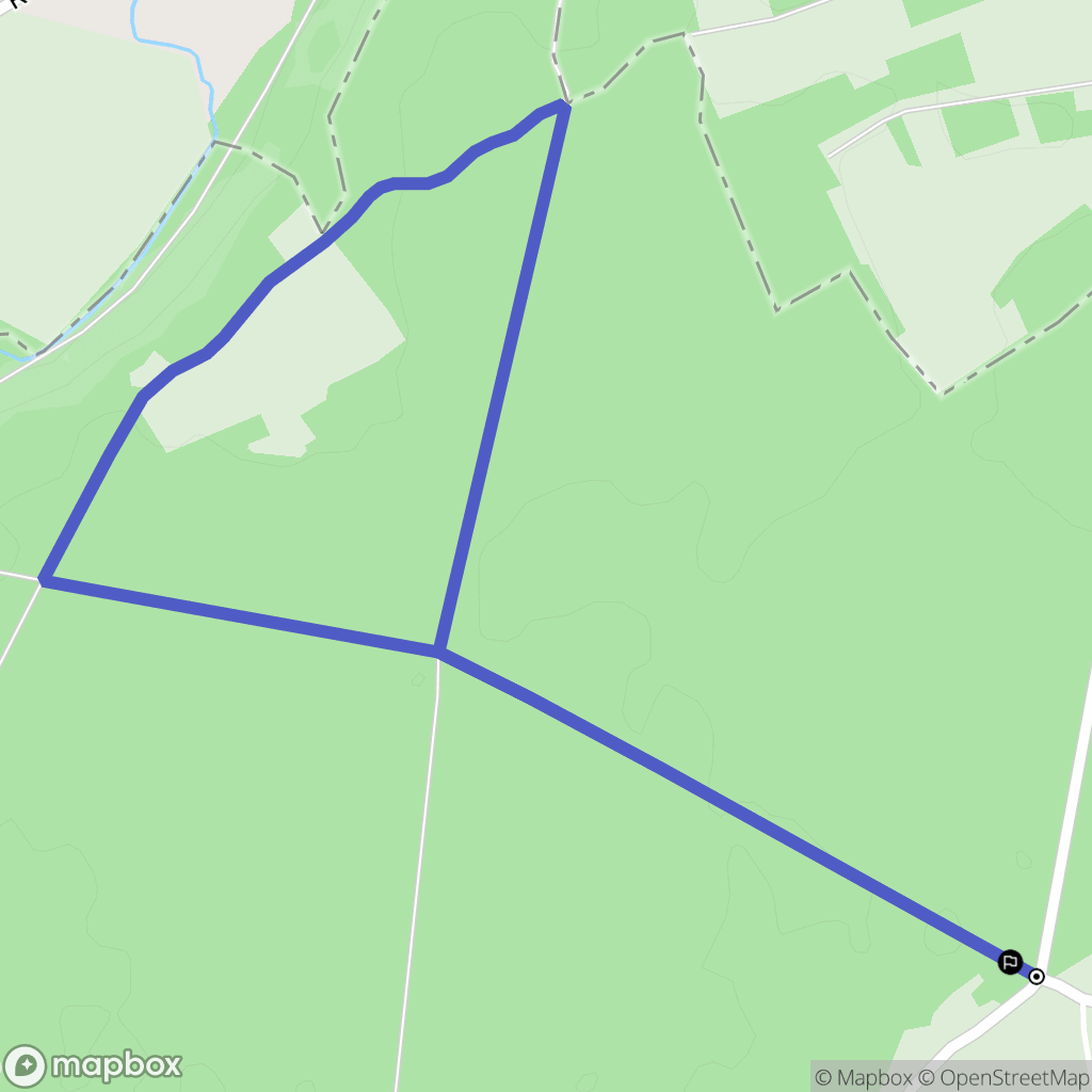 Bérou-la-Mulotière : carte du parcours de randonnée - France