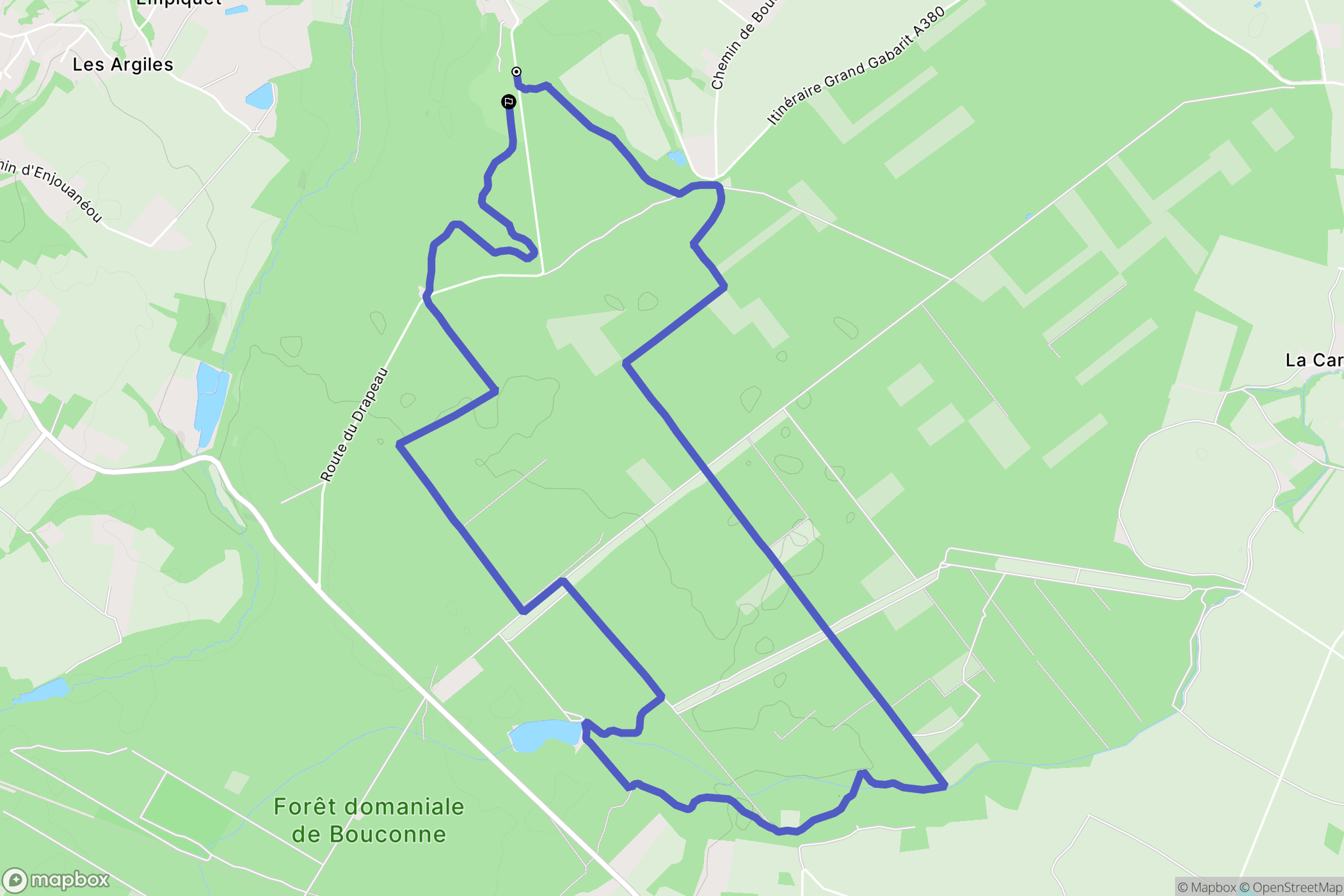 Montaigut-sur-Save : carte du parcours de randonnée - France