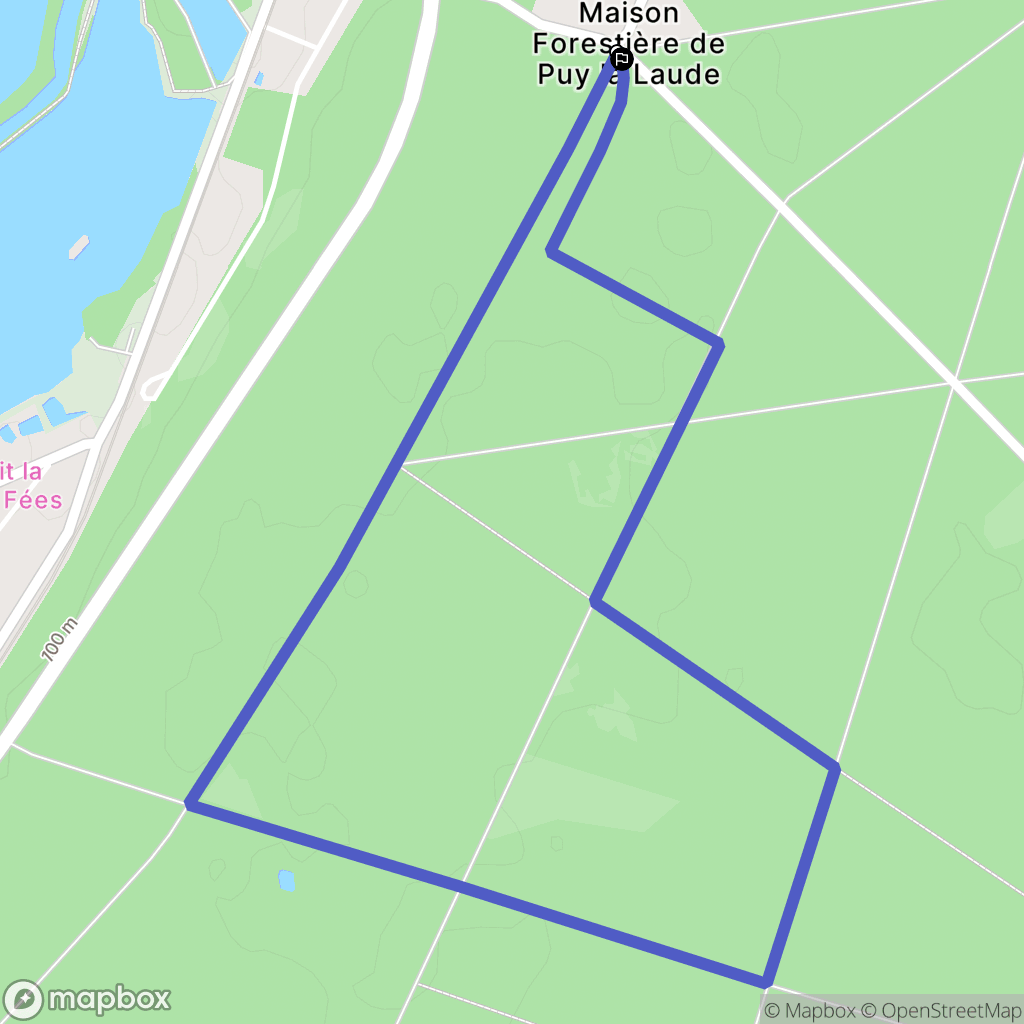 Fontenay-sur-Loing : carte du parcours de randonnée - France