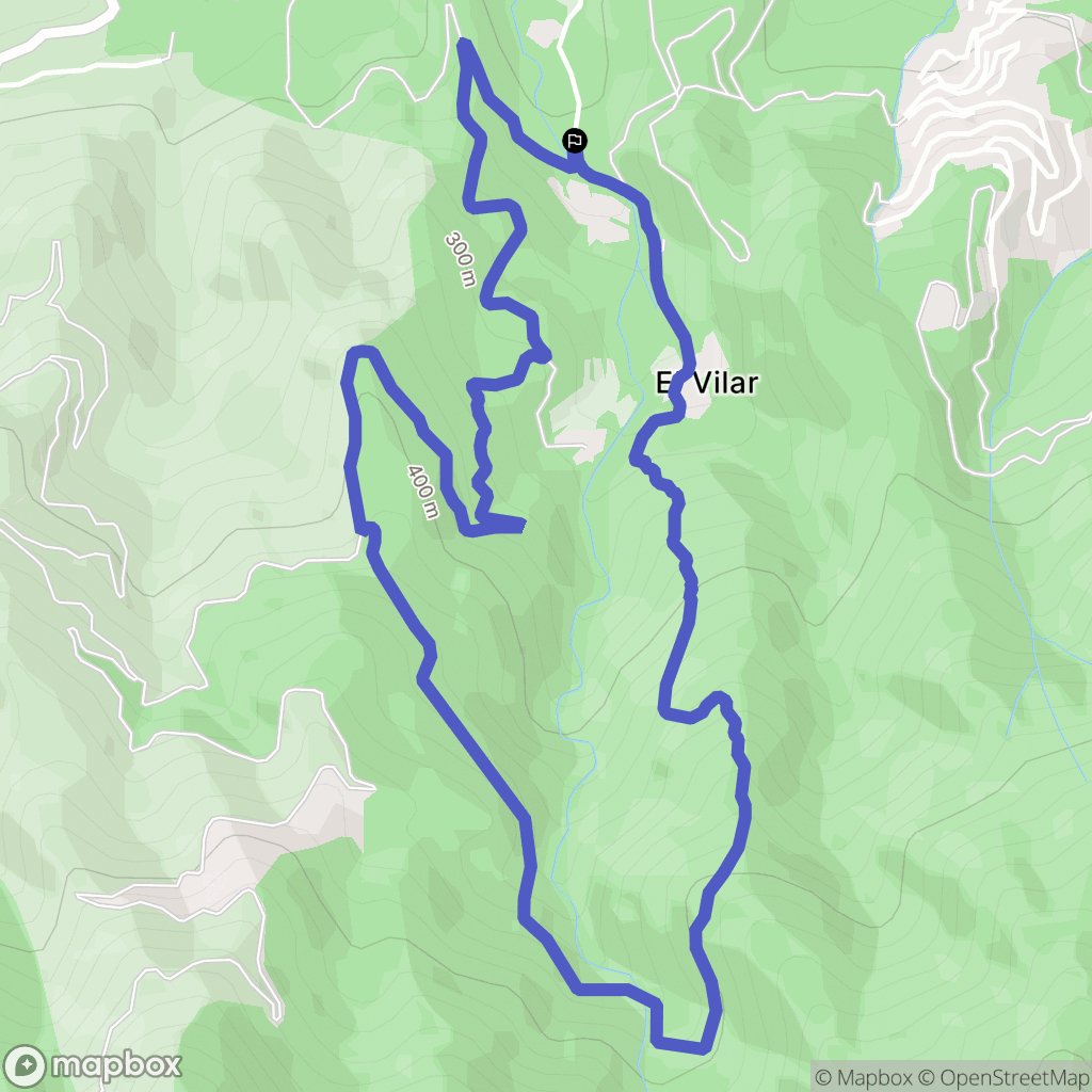 Villelongue-Dels-Monts : carte du parcours de randonnée - France