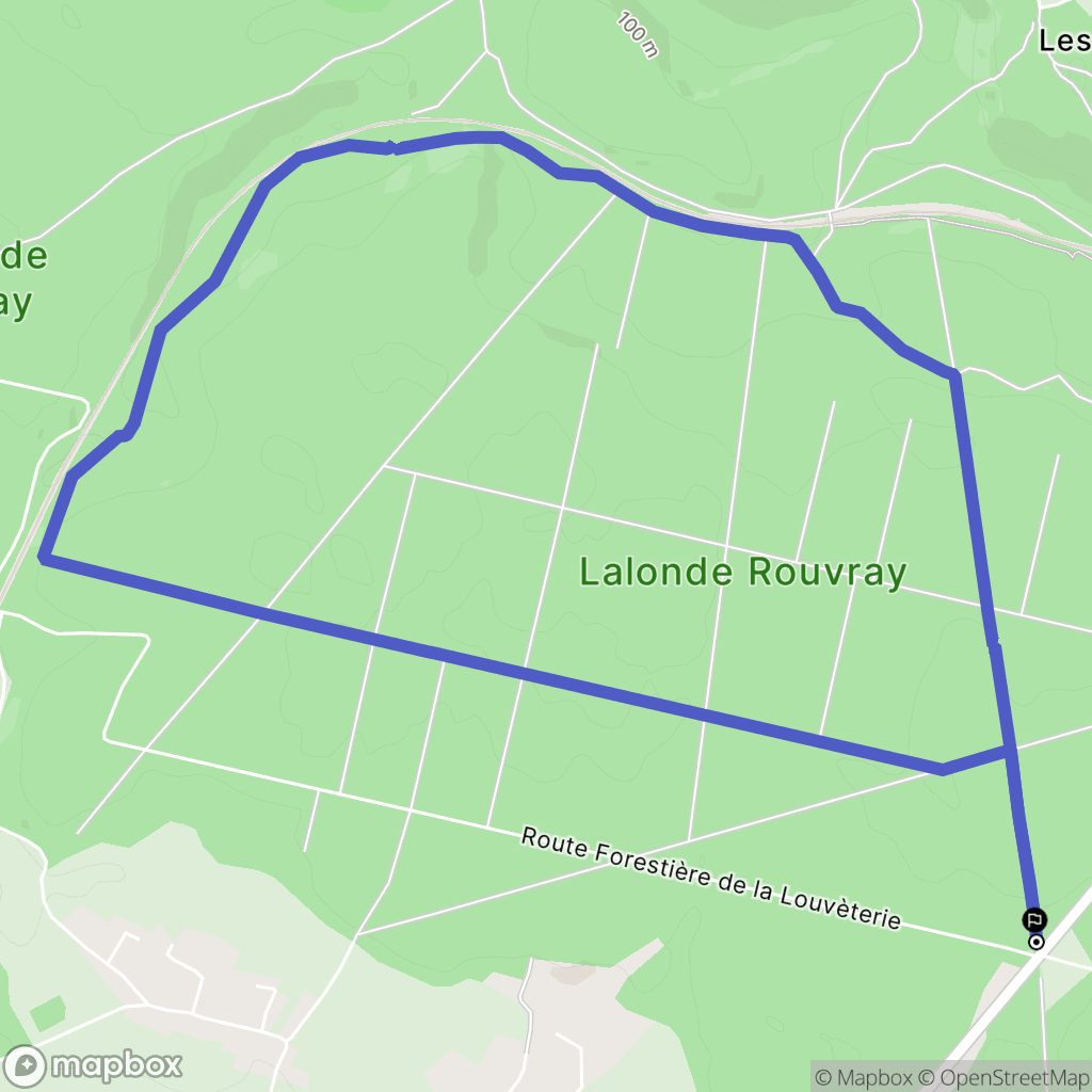 La Londe : carte du parcours de randonnée - France