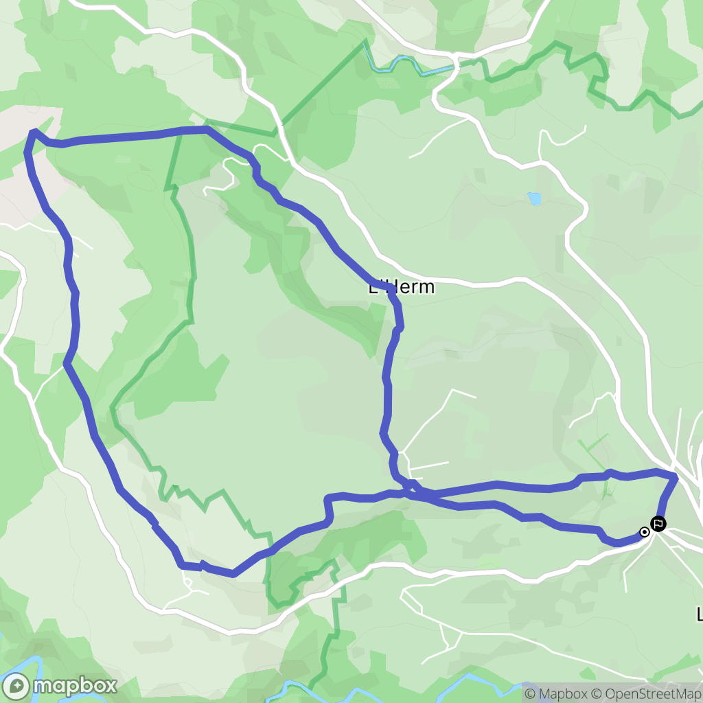 Le Monastier-sur-Gazeille : carte du parcours de randonnée - France