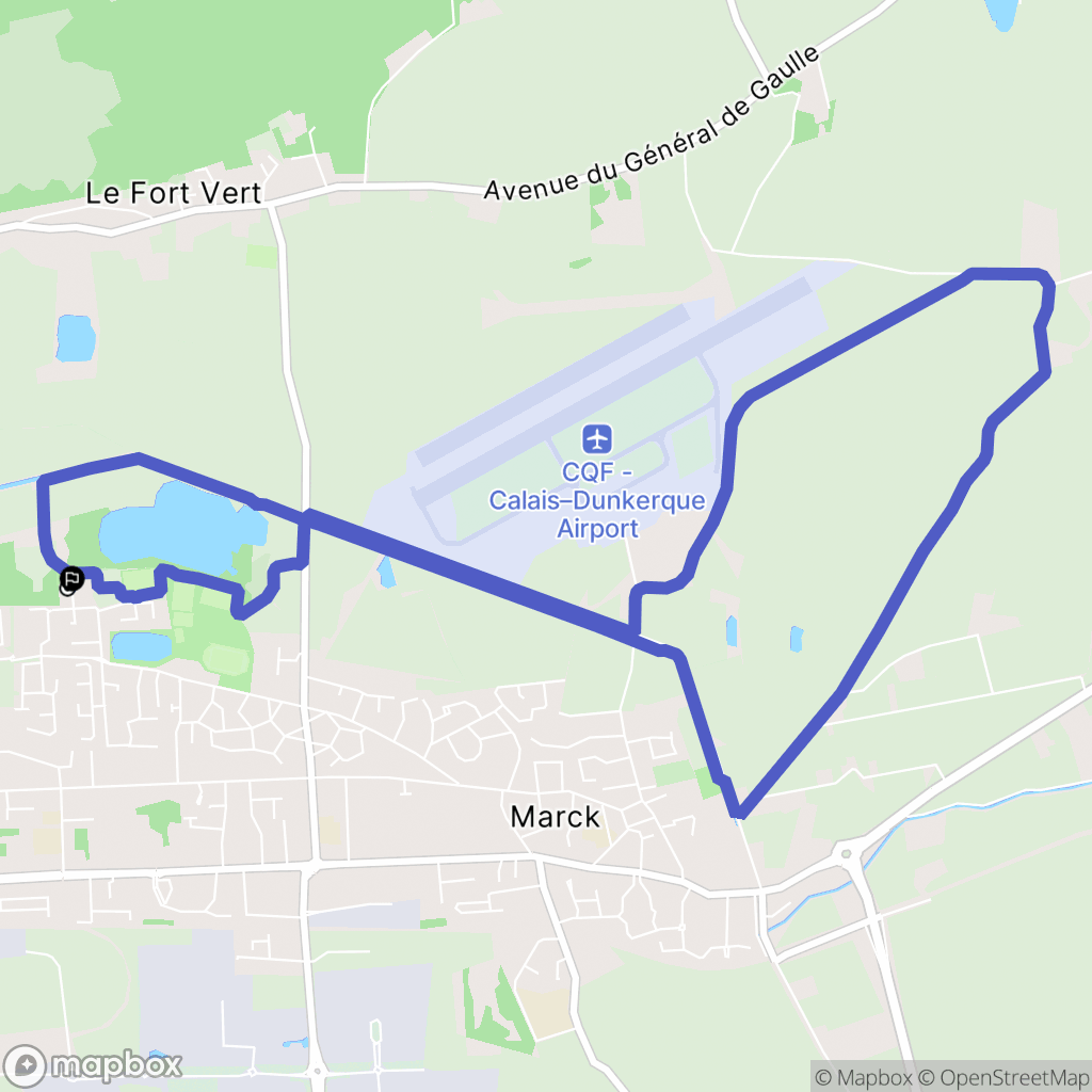 Marck : carte du parcours de randonnée - France