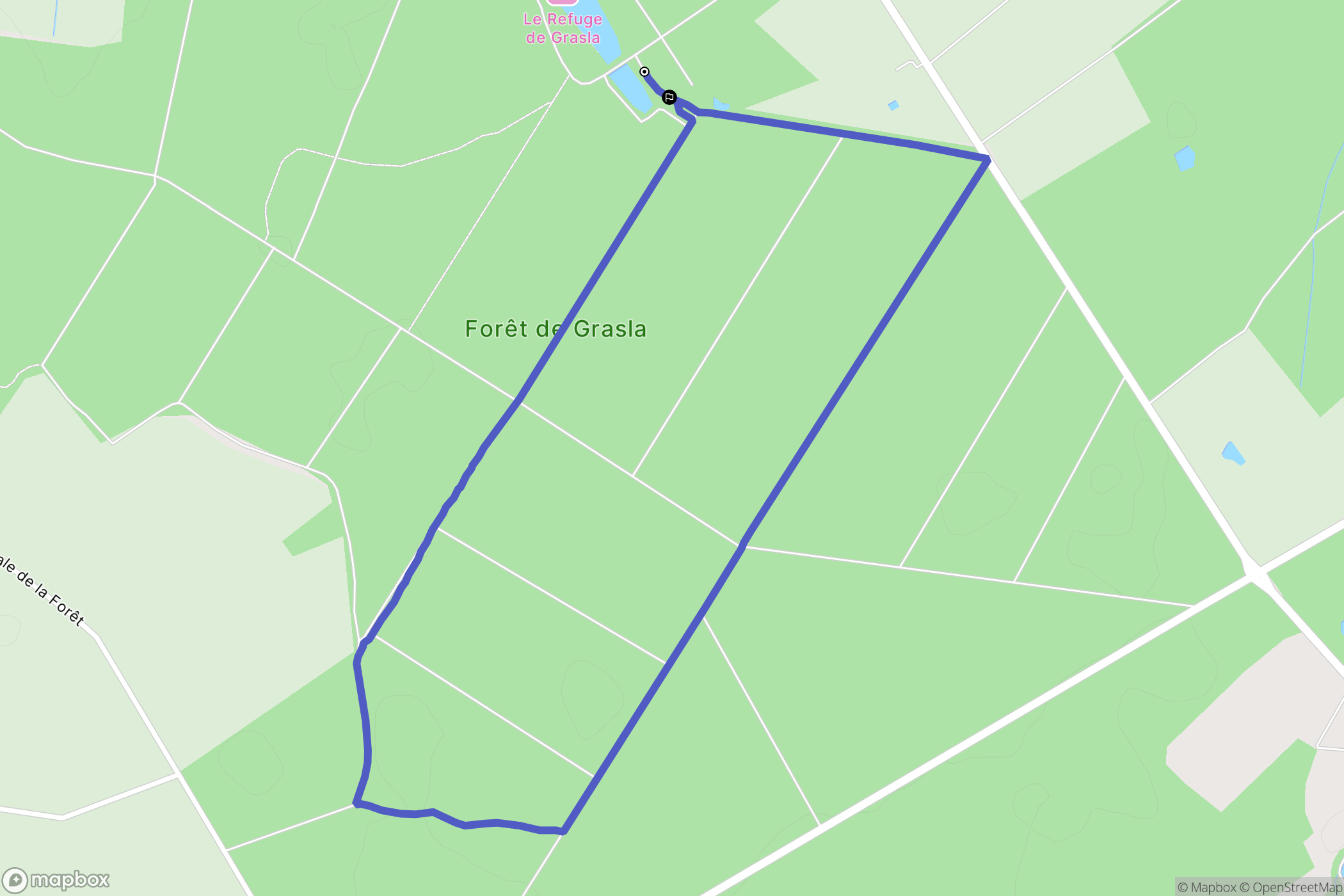 Les Brouzils : carte du parcours de randonnée - France