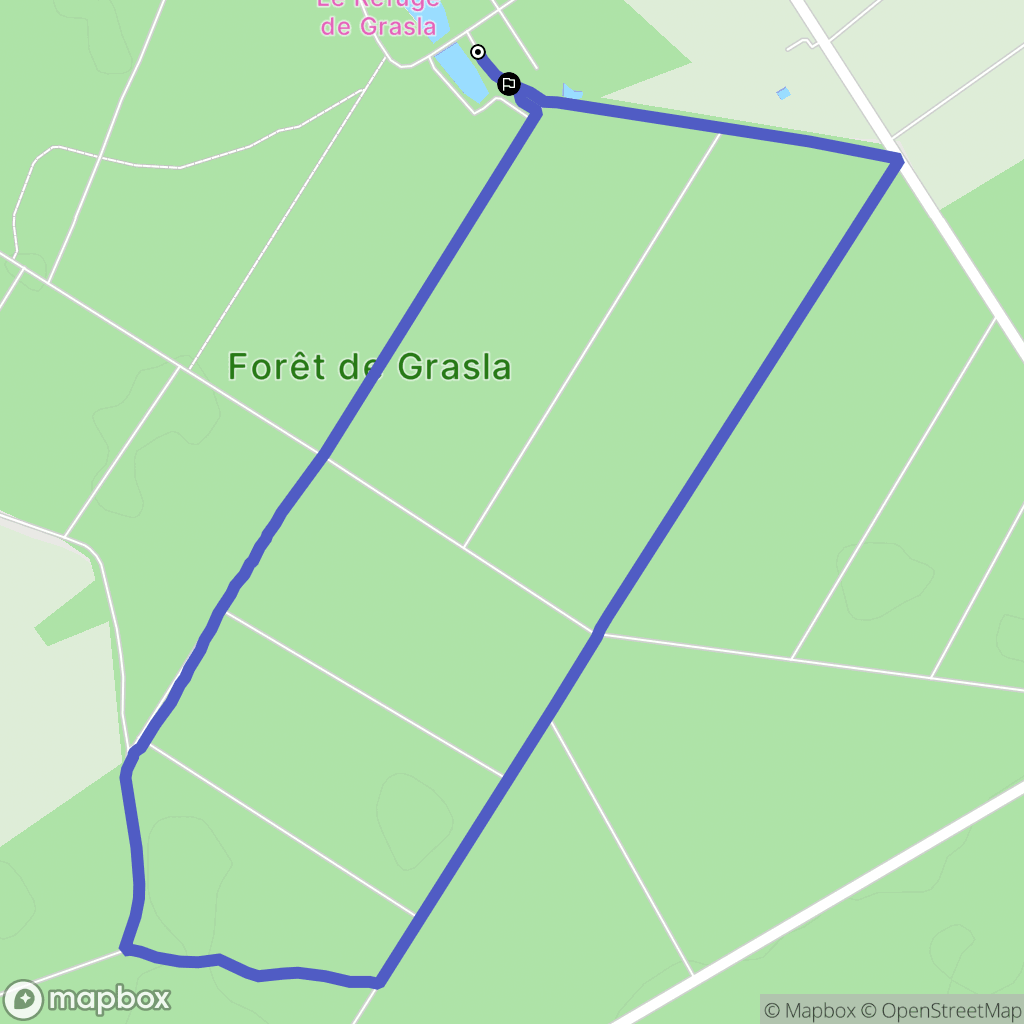 Les Brouzils : carte du parcours de randonnée - France