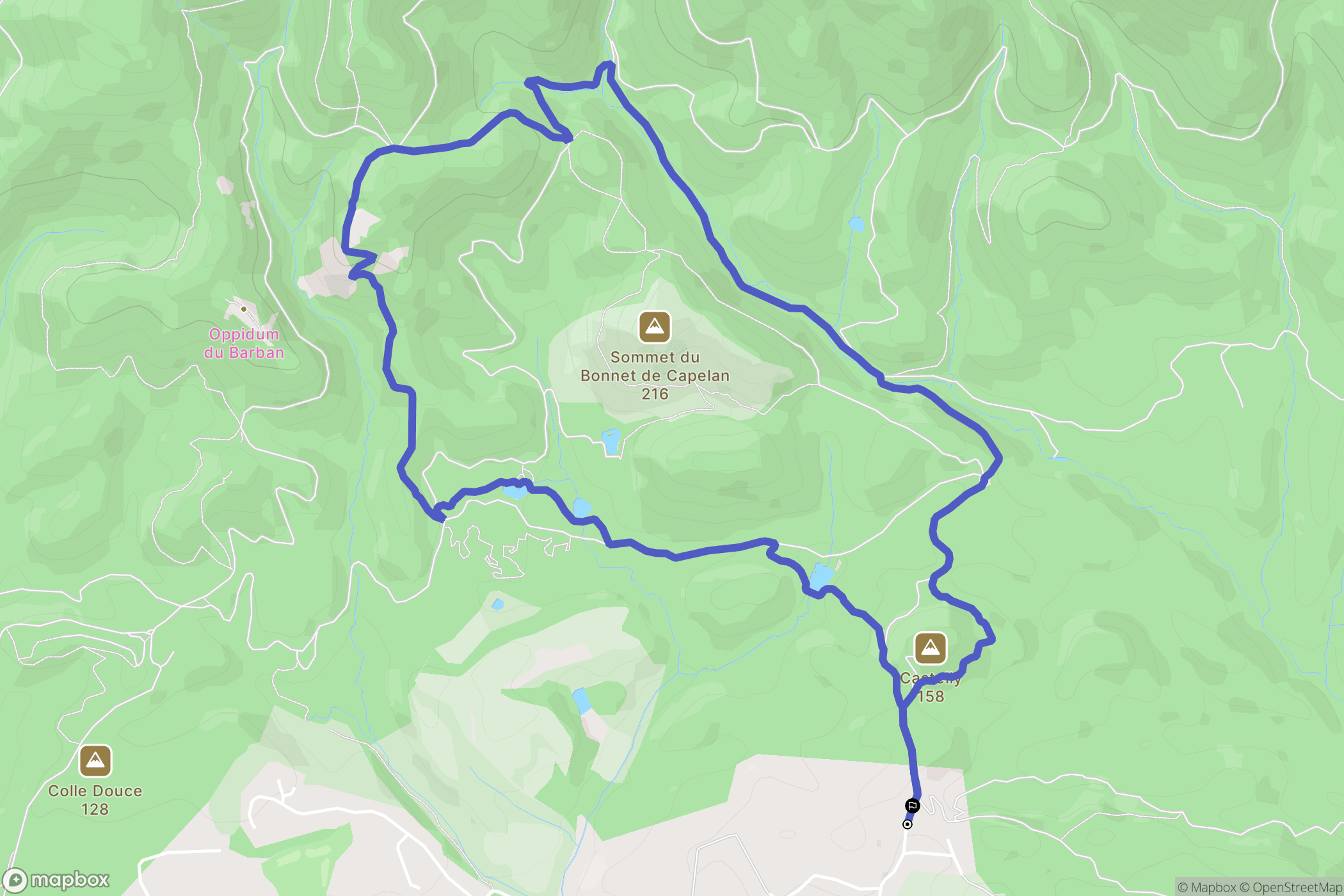 Saint-Raphaël : carte du parcours de randonnée - France