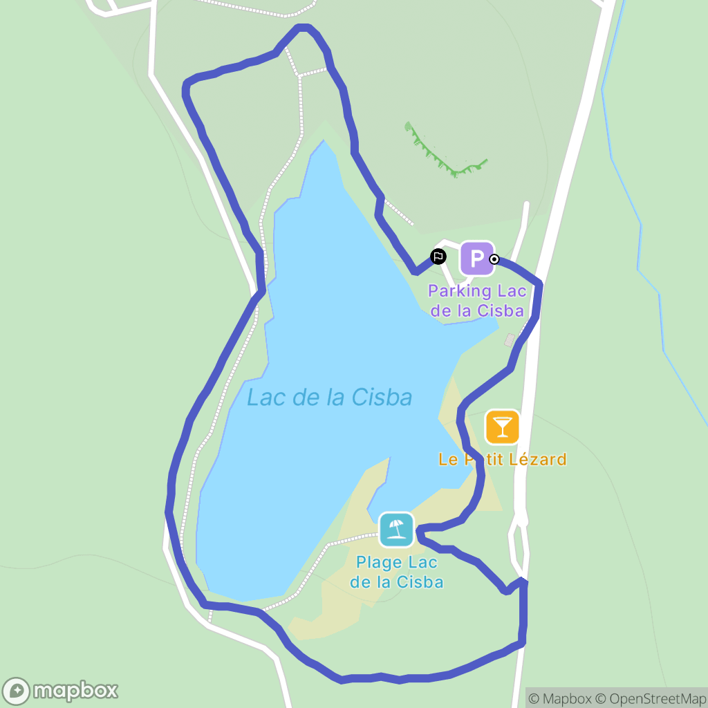 Sévérac-d'Aveyron : carte du parcours de randonnée - France