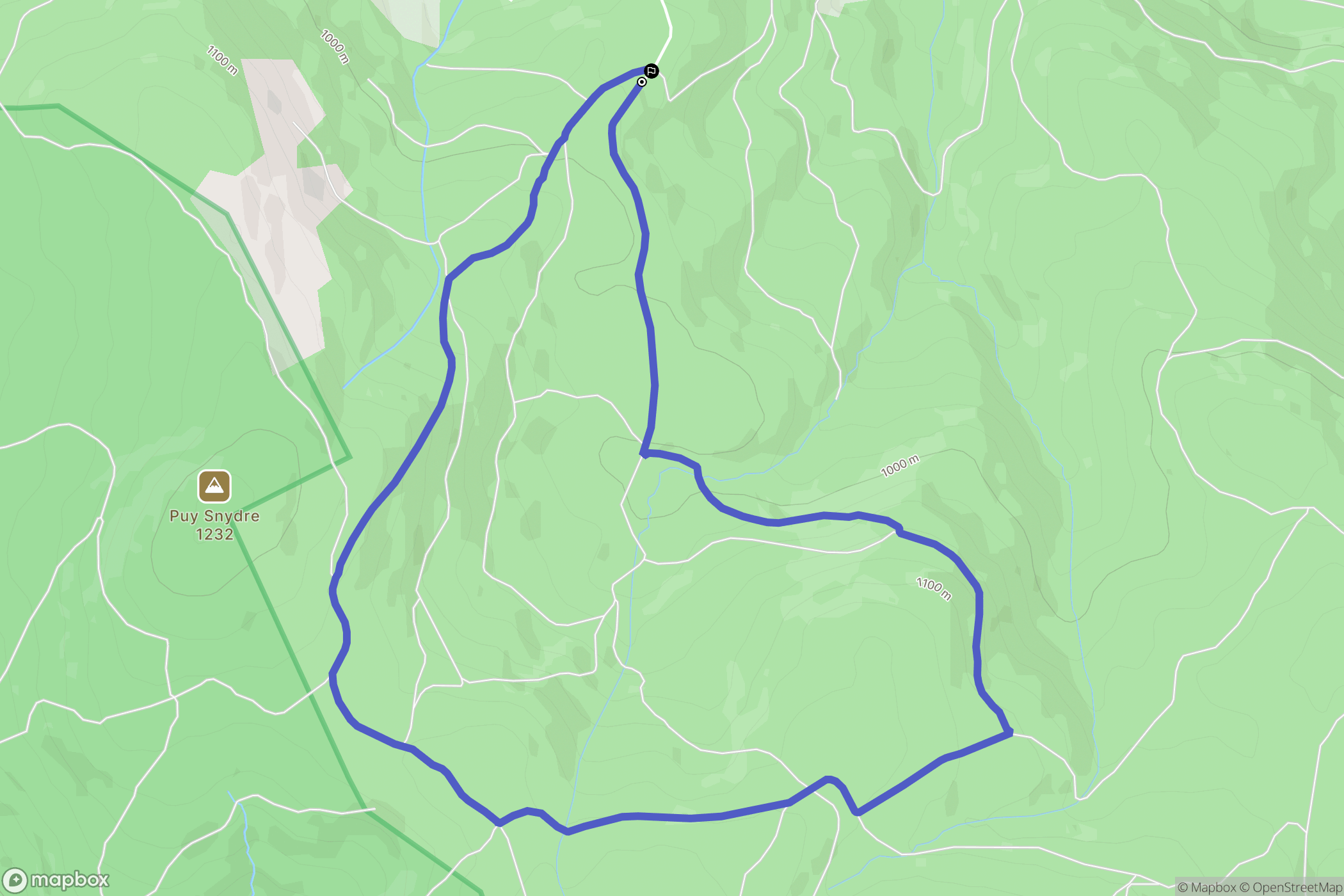 Lavoine : carte du parcours de randonnée - France