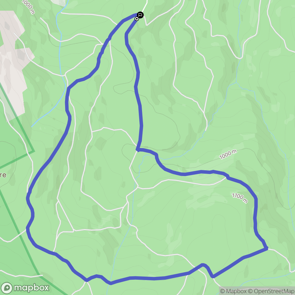 Lavoine : carte du parcours de randonnée - France