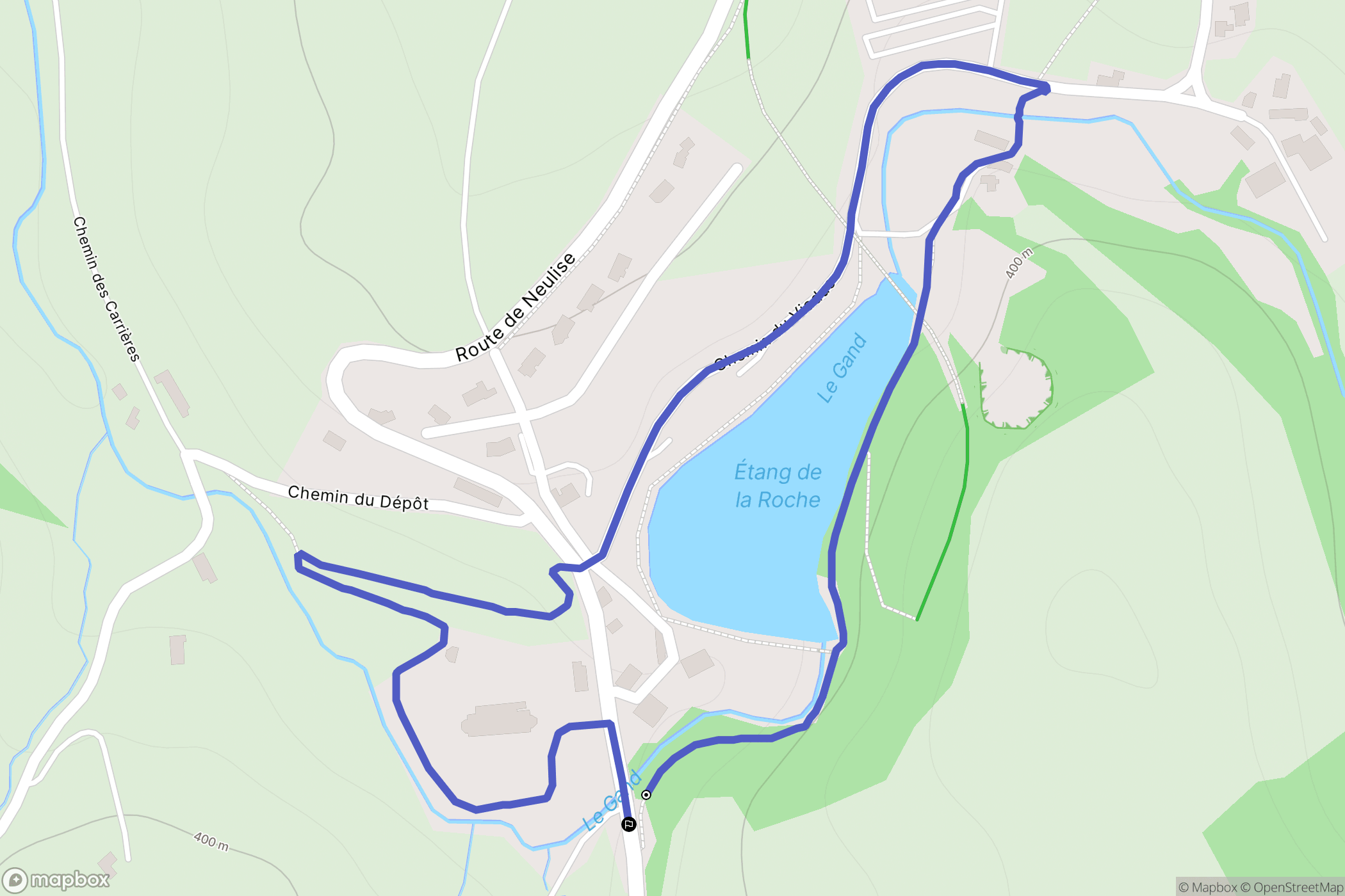Saint-Symphorien-de-Lay : carte du parcours de randonnée - France