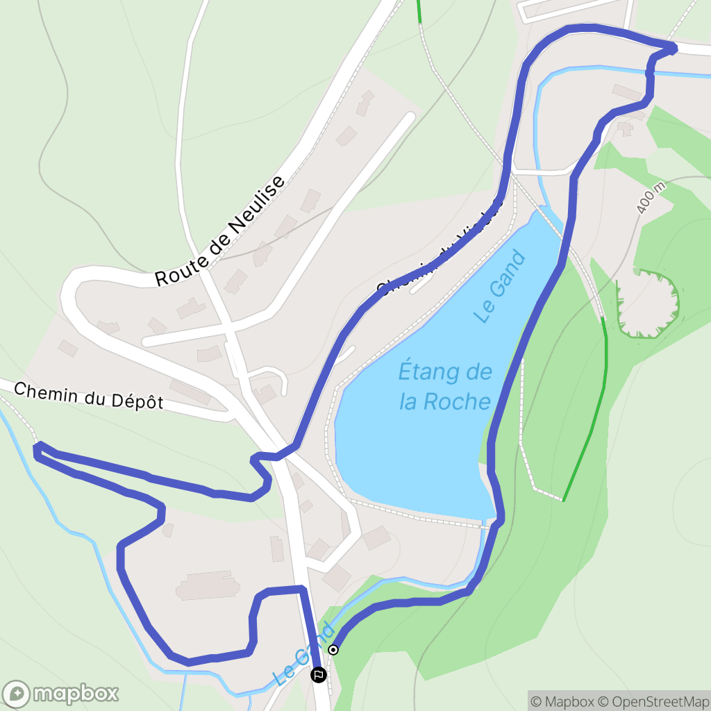 Saint-Symphorien-de-Lay : carte du parcours de randonnée - France