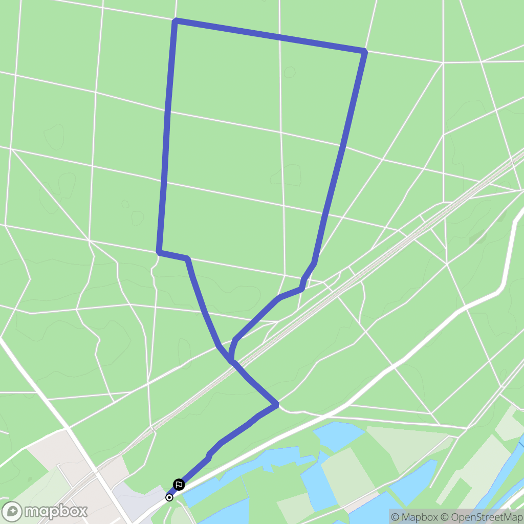 Montigny-sur-Loing : carte du parcours de randonnée - France