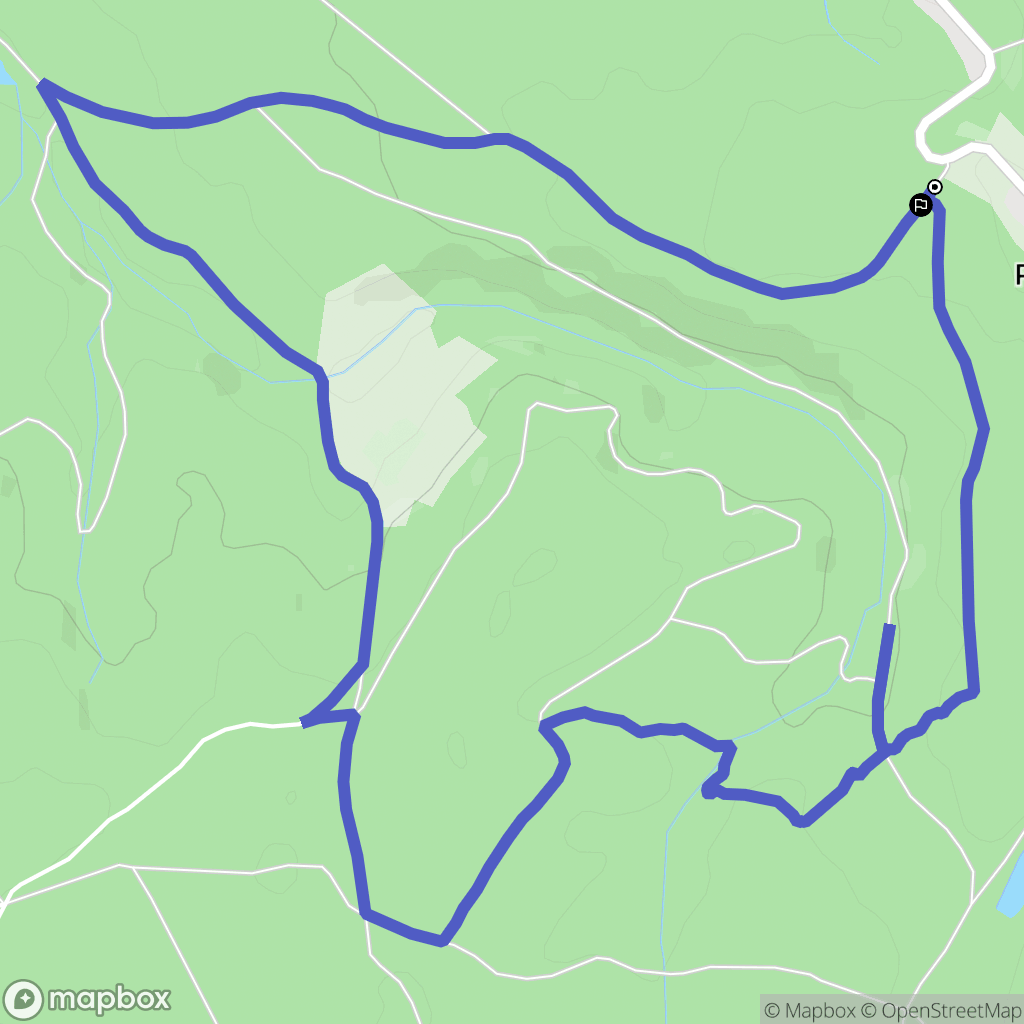 Épinal : carte du parcours de randonnée - France