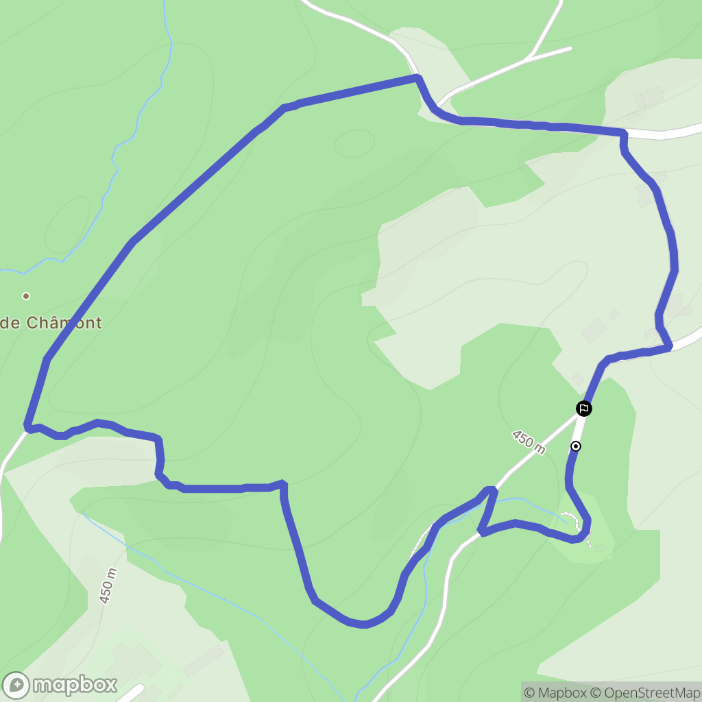 Frapelle : carte du parcours de randonnée - France