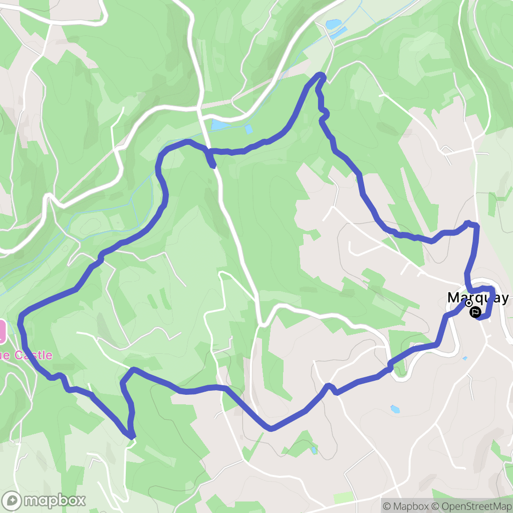 Marquay : carte du parcours de randonnée - France