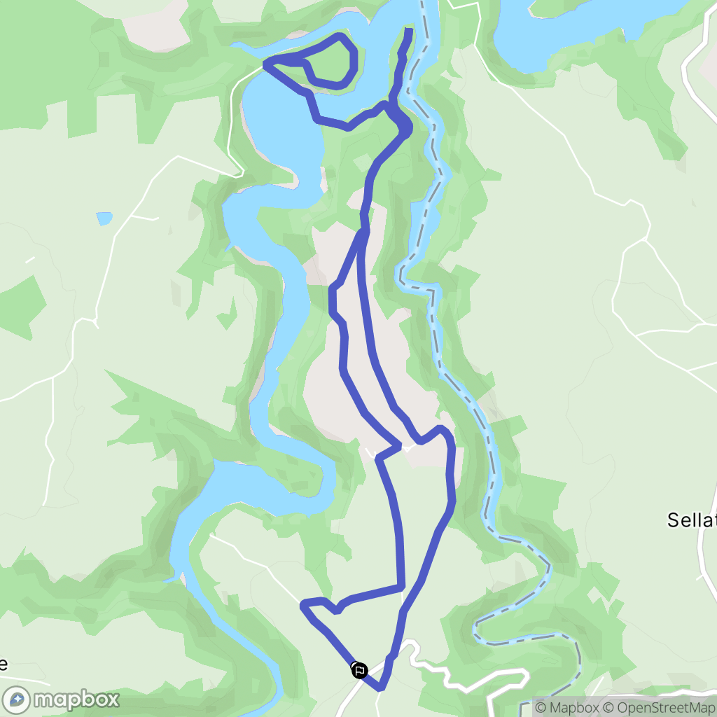 Évaux-les-Bains : carte du parcours de randonnée - France