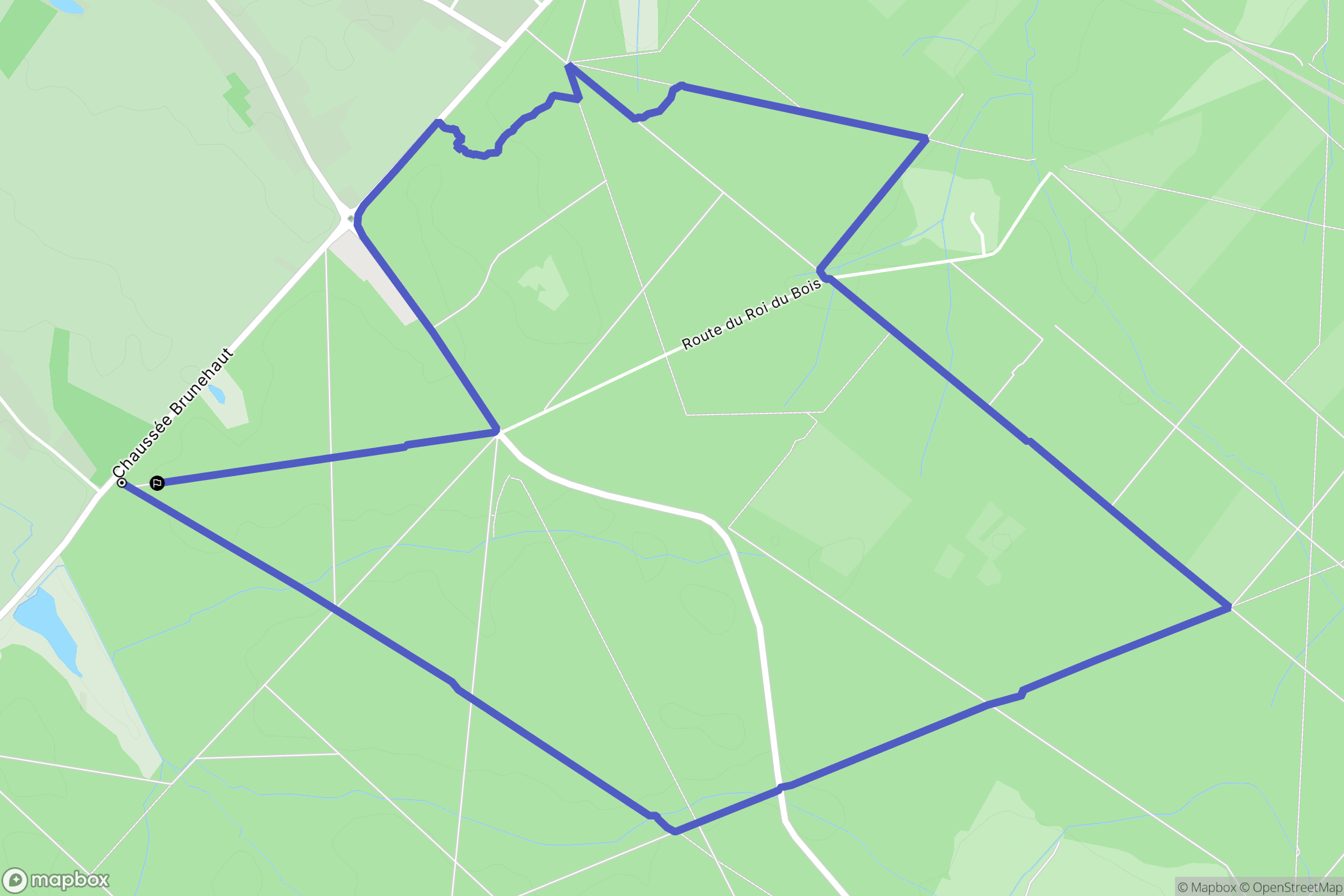 Potelle : carte du parcours de randonnée - France