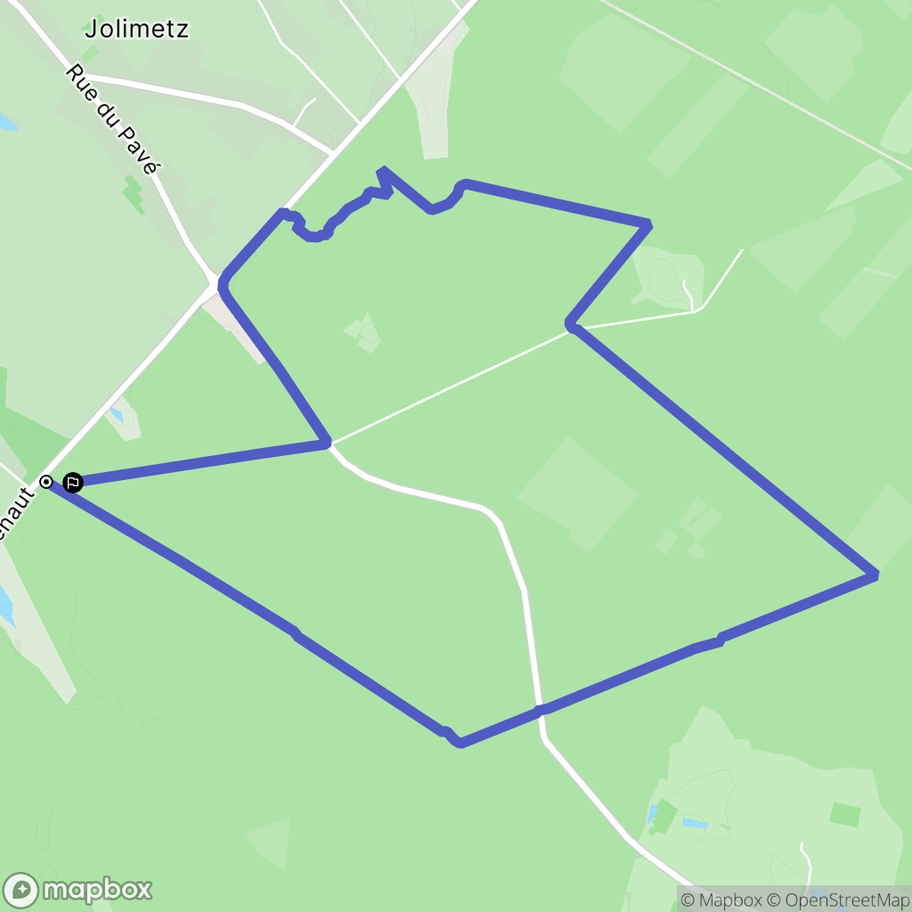 Potelle : carte du parcours de randonnée - France