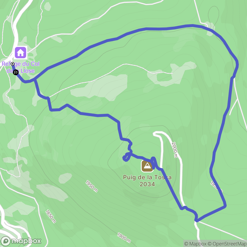 Ayguatébia-Talau : carte du parcours de randonnée - France