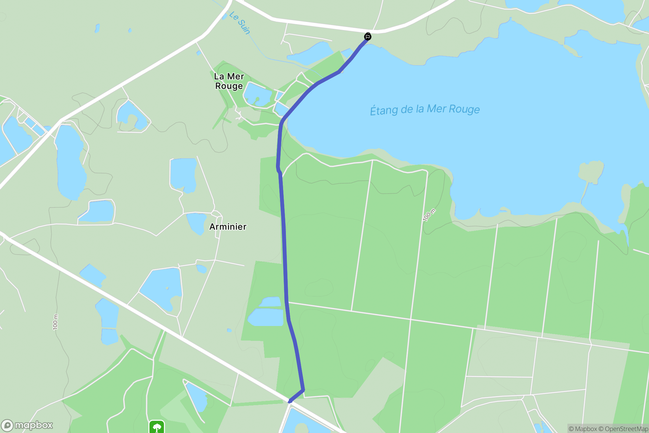 Rosnay : carte du parcours de randonnée - France