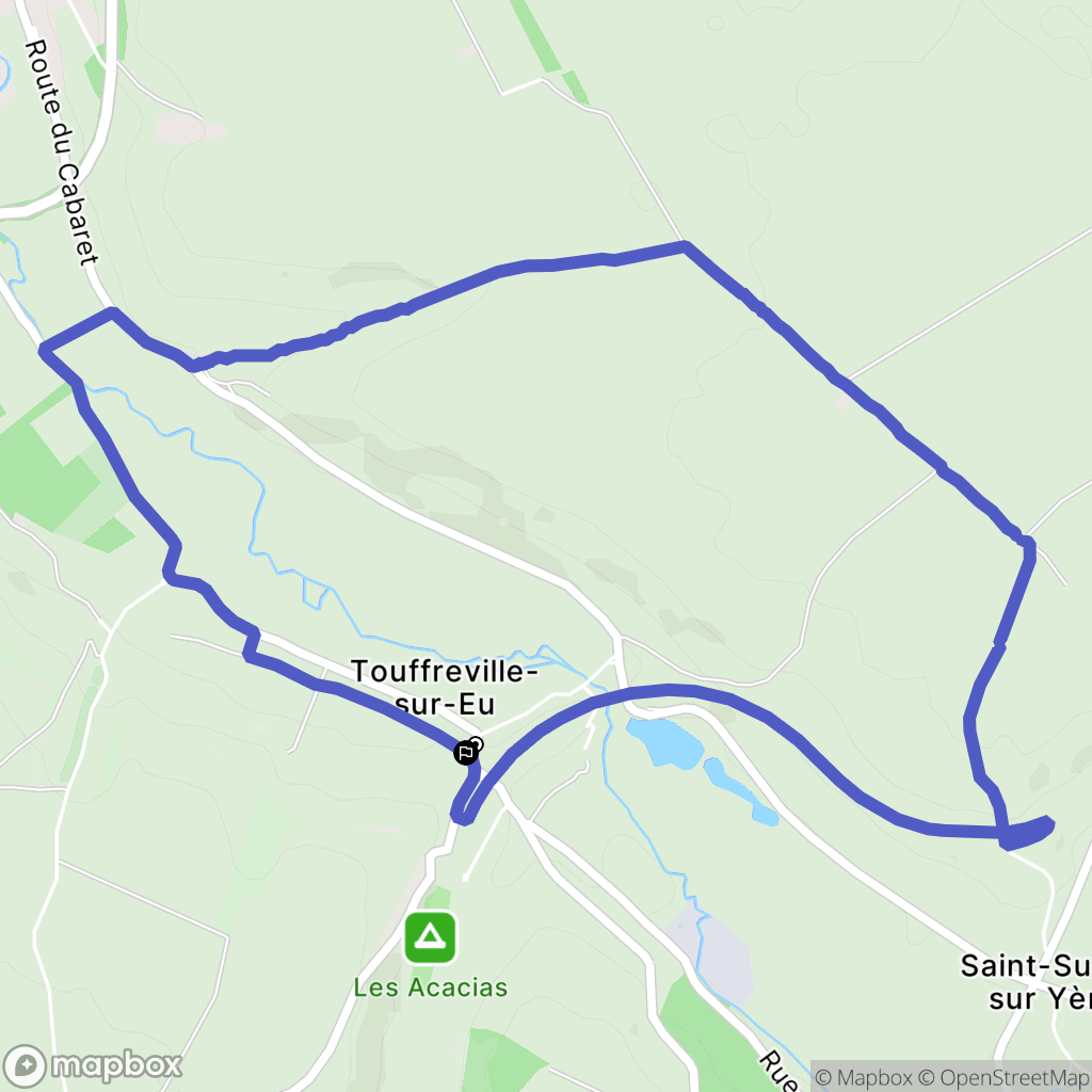 Canehan : carte du parcours de randonnée - France