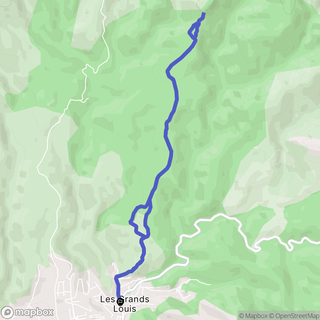 Allauch : carte du parcours de randonnée - France