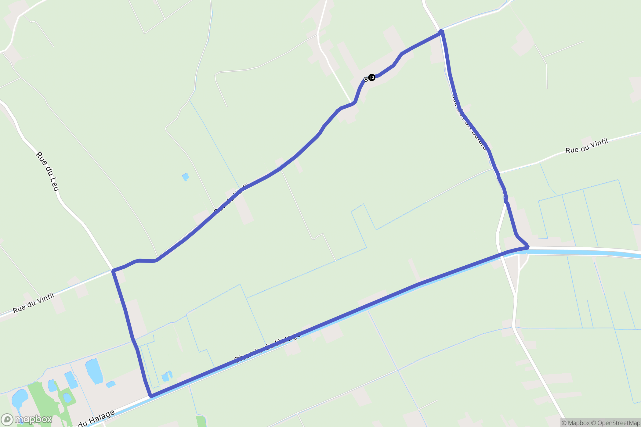 Nouvelle-Église : carte du parcours de randonnée - France