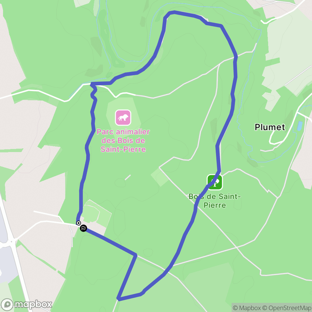 Smarves : carte du parcours de randonnée - France