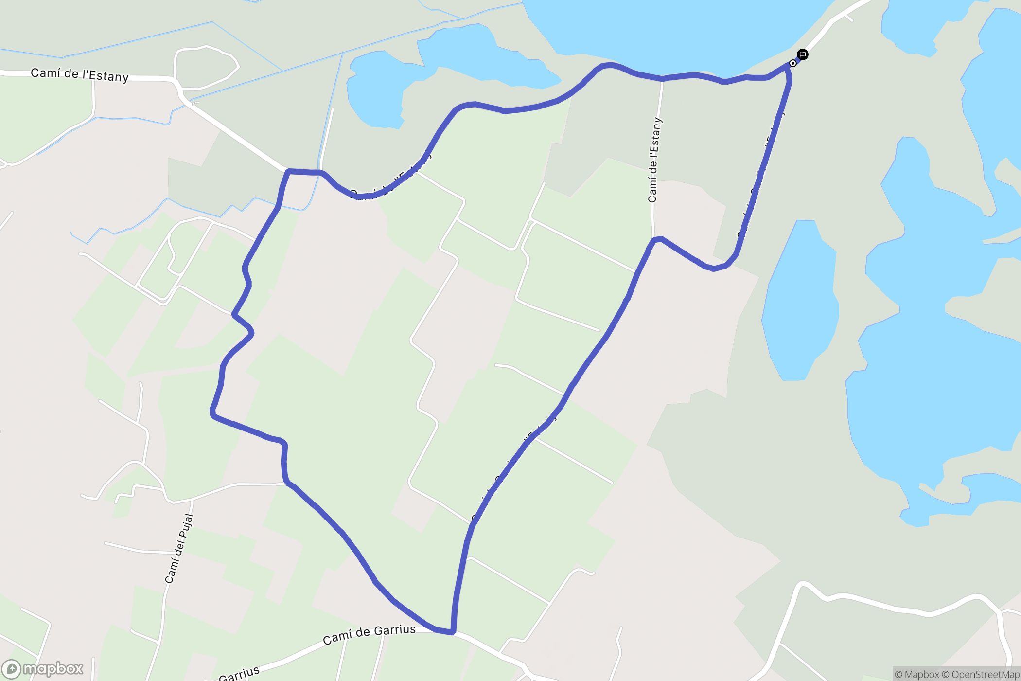 Salses-le-Château : carte du parcours de randonnée - France