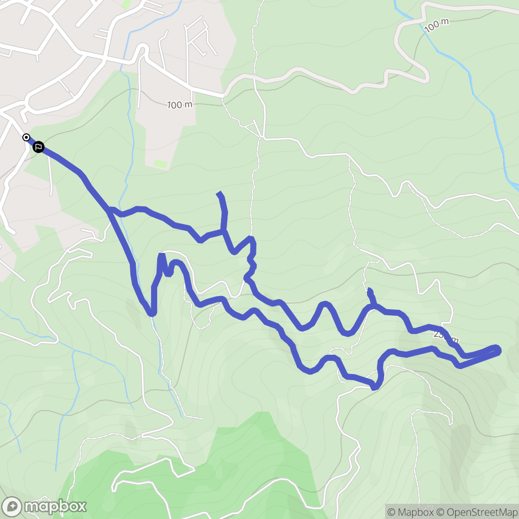 Sorède : carte du parcours de randonnée - France