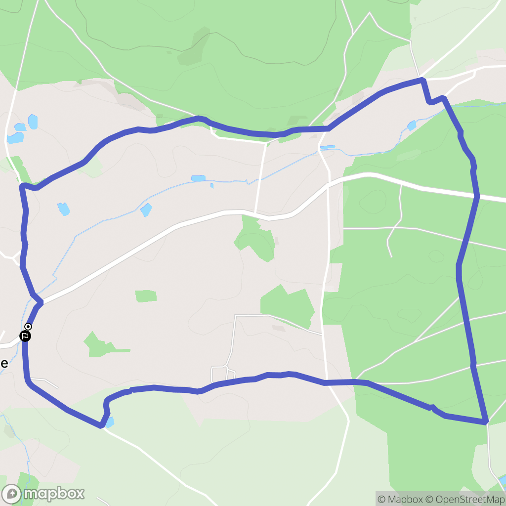 Bellefontaine : carte du parcours de randonnée - France