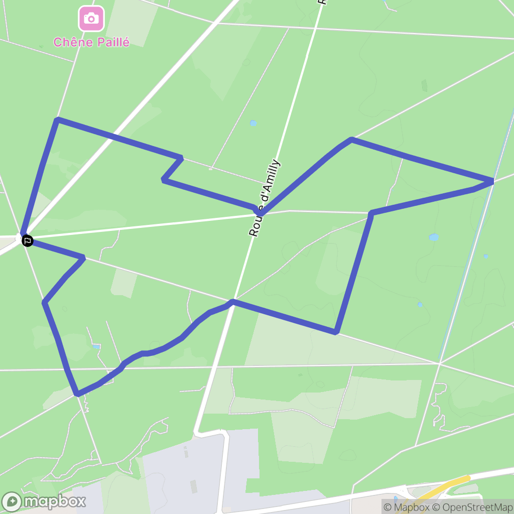 Châlette-sur-Loing : carte du parcours de randonnée - France