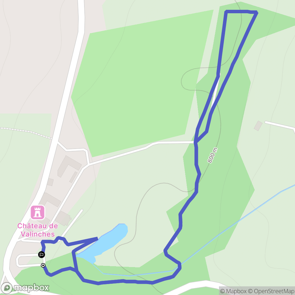 Marols : carte du parcours de randonnée - France