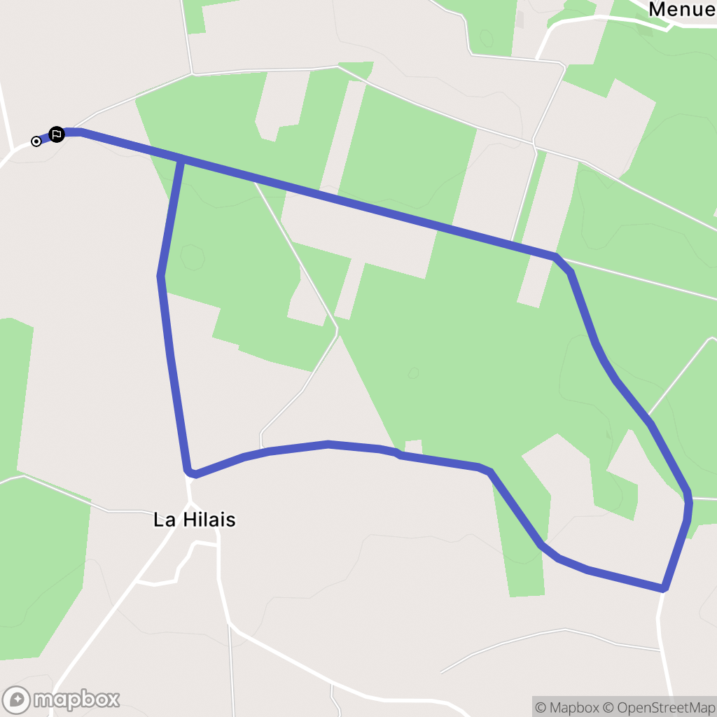 Bains-sur-Oust : carte du parcours de randonnée - France