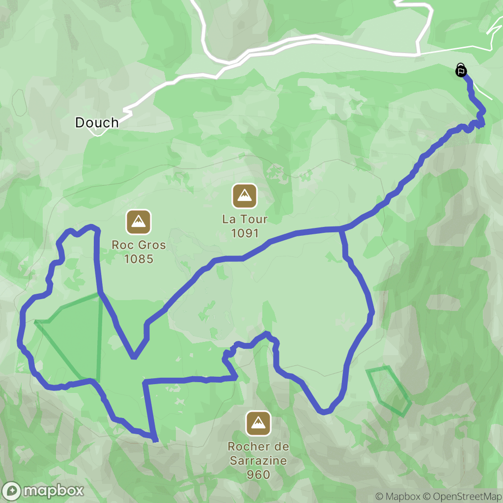 Rosis : carte du parcours de randonnée - France