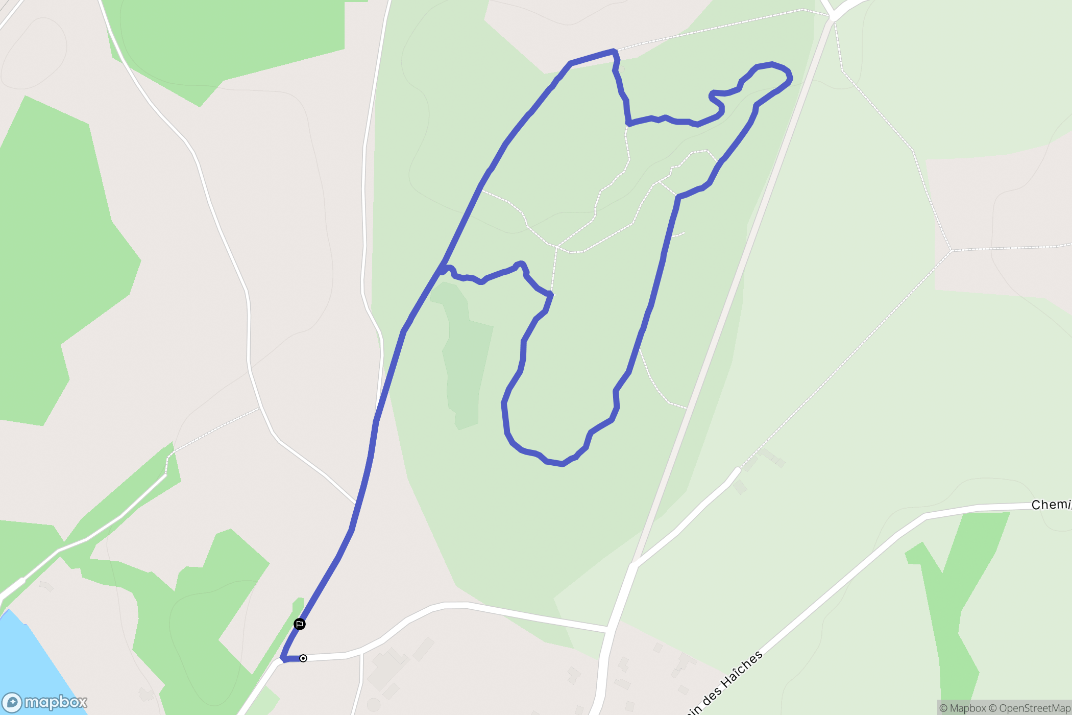 Lamballe-Armor : carte du parcours de randonnée - France