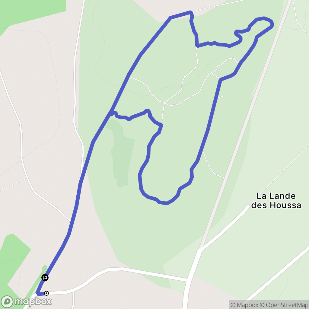 Lamballe-Armor : carte du parcours de randonnée - France