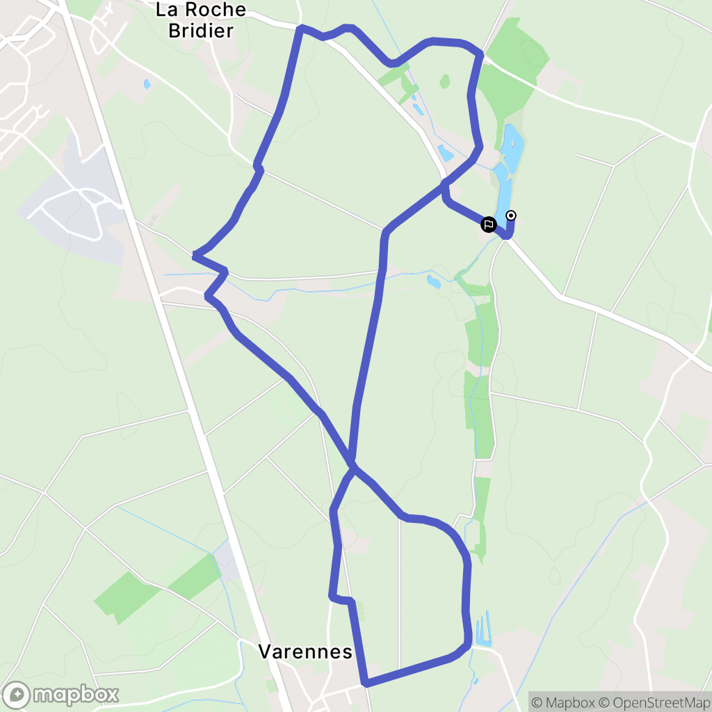 Saint-Martin-la-Pallu : carte du parcours de randonnée - France